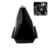 tobenbone Car Shift Knob Dust Cover, PU Leather Gear Shift Boots Cover for Most Car, Truck, SUV (Black)