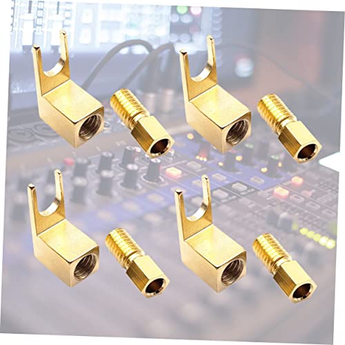 Vaguelly 4 Pcs Adaptador De Áudio Plugues De Banana De Alto-falante Palestrante Valetes De Banana Pi