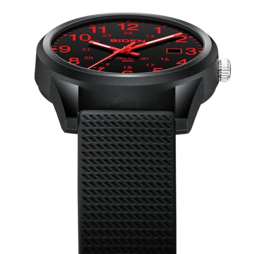 Image of LN LENQIN Mens Watches Analog Quartz Sports Unisex 30M Waterproof Nurse Watch for Men Women Medical Professionals Military Time with Second Hand Glowing Easy to Read Dial