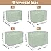 siphylline Bean Green Dog Crates Covers Pet Privacy Cover with Roller Shades