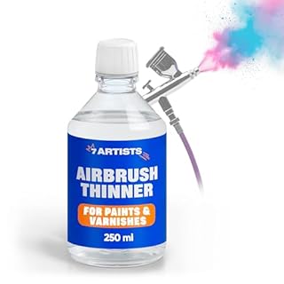 7 Artists Airbrush Thinner Fluid 250 ml – Air Brush Paint Thinners for Acrylics, Model Paint | Retarder Medium for Airbrush Kit and Spray Gun Use | Airbrushes Acrylic Mediums for Art, Cleaning