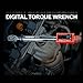 Hairich Upgrade 3/8 Inch Drive Digital Torque Wrench 5-100FT-LB/0-135N.M, Torque Range Accurate to ±2%,Electric Torque Wrench car with Buzzer and LED Flash Notification for Bike/Motorcycle/Auto Repair