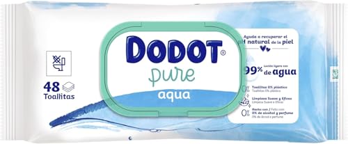 Miniatura 3 de Dodot Toallitas Pure Aqua Para Bebé, 864 Toallitas 18 Packs De 48 Unidades , Ayuda A Restaurar El Ph Natural De La Piel, 99 Agua, Sin Plástico