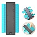 ?2019 NEW?Contour Gauge Duplicator, Plastic Woodworking Shape Tracing Template Measuring Tool, Contour Copy Duplicator, Circular Frame Profile Gauge Ruled - Profile Jig Guide-5Inch(Blue)