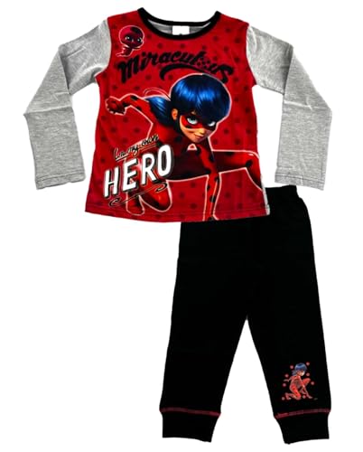 Girls Ladybug Miraculous Pyjamas (9-10 Years, Ladybug-Hero)