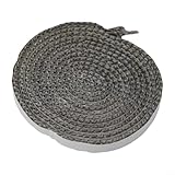 Sello de cuerda de estufa con material de fibra de vidrio para intercambiador de calor, caldera y puertas de horno, 10 mm de ancho y 2 mm de grosor para resistencia a altas temperaturas (10 mm)