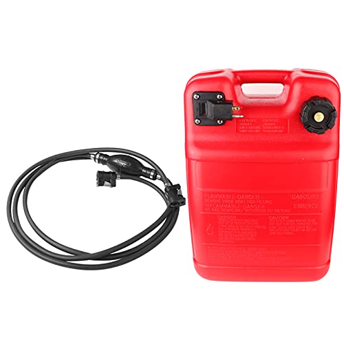 Baxnore Réservoir de carburant portable pour bateau 24 L 6,3 gallons Conteneur de stockage de carburant hors-bord marin avec buse standard pour moteurs Bidon de gaz en...