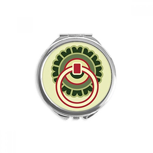 Miroir rond de poche à motif de chine cuivre DIYthinker format portable compact