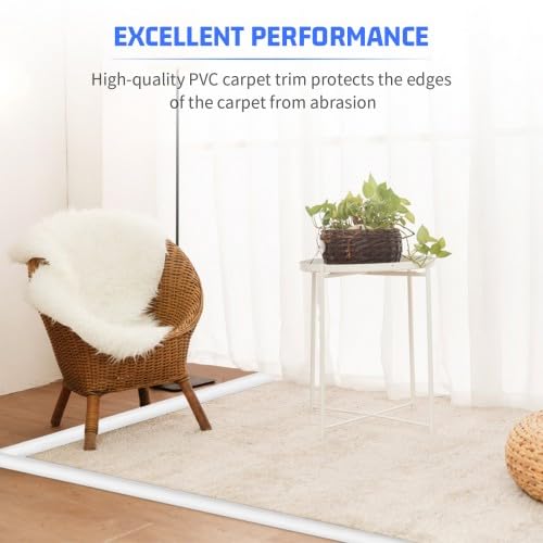 Culinavog Bodenübergangsstreifen Höhenausgleich, Selbstklebender Laminat Bodenabdeckungsstreifen, PVC Übergangsprofil 2m Kantenverkleidung Für Türschwelle/Holzböden/Laminat/Fliesen