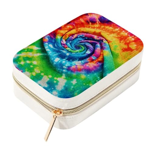Organiseur de bijoux compact double couche à fermeture zippée - 2