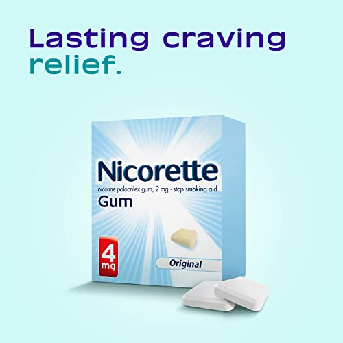 Nicorette Nicotine Gum to Help Stop Smoking, 4 mg, Original Stop Smoking Aid - 110 Count - Thumbnail 2