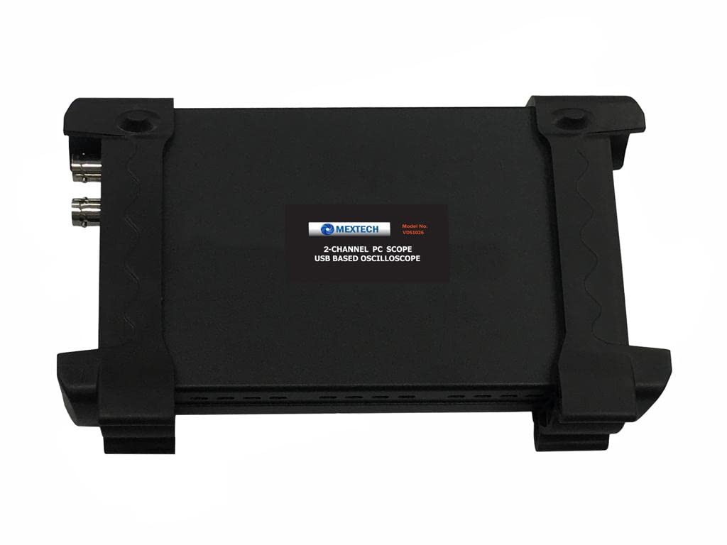 MEXTECH PC-Based Oscilloscope 20MHz 48MS/s USB 2 Channel Kit Computer Based Oscilloscope VDS1026