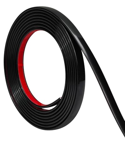 Orgthin 9.8 ft Peel and Stick Vinyl Molding Trim, Waterproof Molding Trim for Walls Edges, Borders, Window Frames, Backsplash Tiles, Flexible and Self Adhesive Trim Matte Black