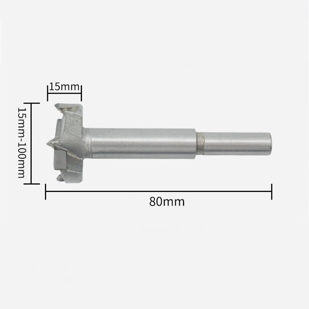 Forstner Drill Bits Carbide Tip Wood Hinge Hole Saw Boring Cutter 15-100mm + Set