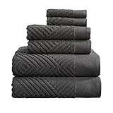 100% Cotton Soft Luxury Towel Set | Quick Dry and Highly Absorbent | Textured Bath Towels Hand...