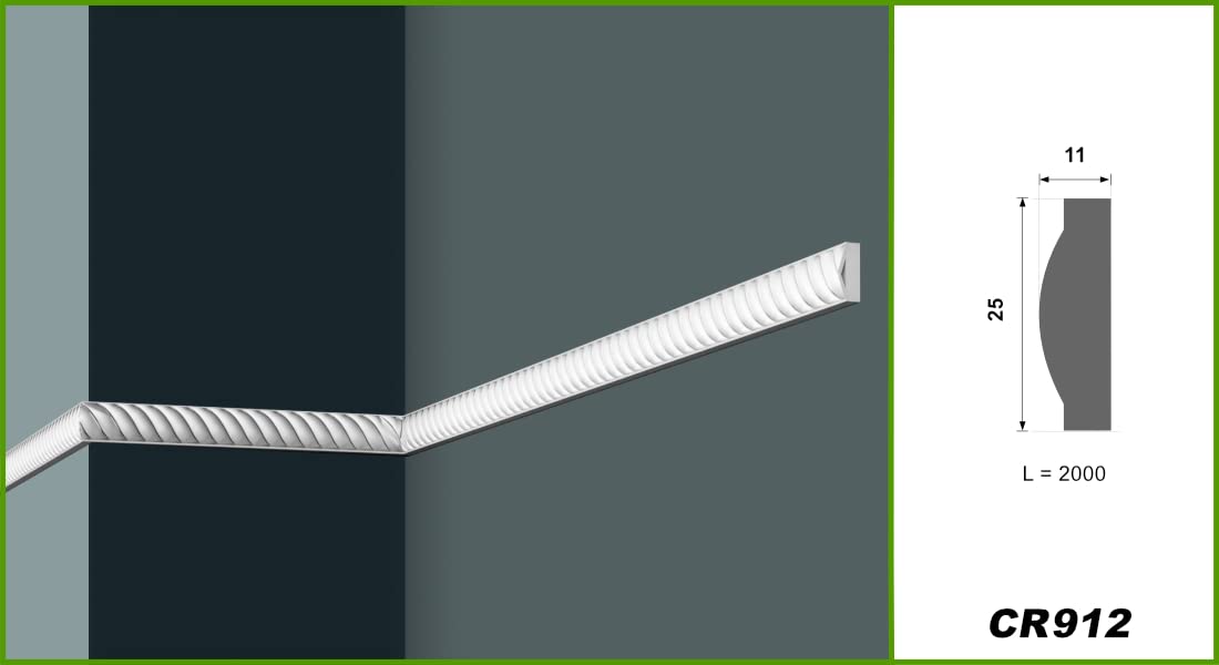 , Cantidad:30 metros / 15 tira, CR-Serie Gemustert GD:CR912-25x11mm