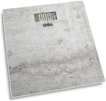 Sinbo SBS-4451 Banyo Baskülü, Dijital Cam Mermer Renk