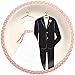 Wedding Attire Plates - 6 3/4