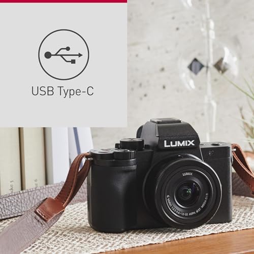 Bild 2 - Panasonic Lumix DC-G100DKEGK Micro Four Thirds spiegellose Kamera mit Lumix G Vario 12-32 mm F3.5-5.6 Objektiv, 20,3 MP, 4K 30p & FHD 60 Video, Vlogging-Cam, Freiwinkel-Monitor, USB-C-Ladung, Schwarz