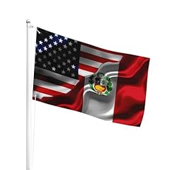 American Flag And Peruvians Peru Flag