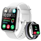 WMK Smart Watches for Women Men (Android/iPhone), 1.83' HD Alexa Smart Watch with Bluetooth Calls/Messages/Reminders, 24/7 Heart Rate/SpO2 Monitor Watch, 120+ Sport Modes Fitness Tracker Watch, Gift