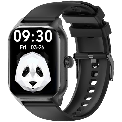 LAOYABB Smartwatch Damen Herren mit Telefonfunktion, 2,01 Zoll Touchscreen Fitnessuhr mit Herzfrequenzmesser und Schlafmonitor, IP68 Wasserdichte Sportuhr mit Digitaler Timer, Sportuhr für iOS Android