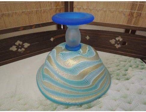 Amazon.co.jp: 津軽びいどろ 大川薫 玻璃 金彩 コンポート 花瓶 共箱