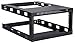 Kenuco Black 6U Wall Mount Open Frame Steel Network Equipment Rack 17.75 Inch Deep - Black - 6U Deep - W19