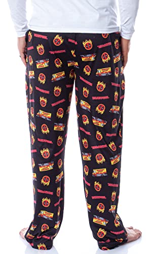 Marvel Mens' Deadpool Chimichangas Food Truck Icon Sleep Pajama Pants4