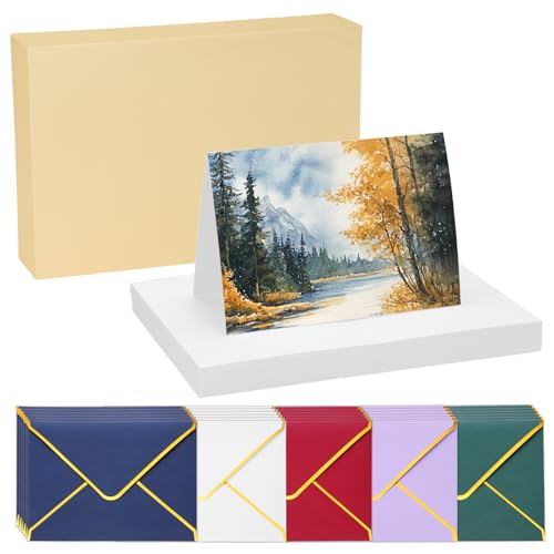 Tarjetas de acuarela PATIKIL para pintar notas de agradecimiento de 5x7