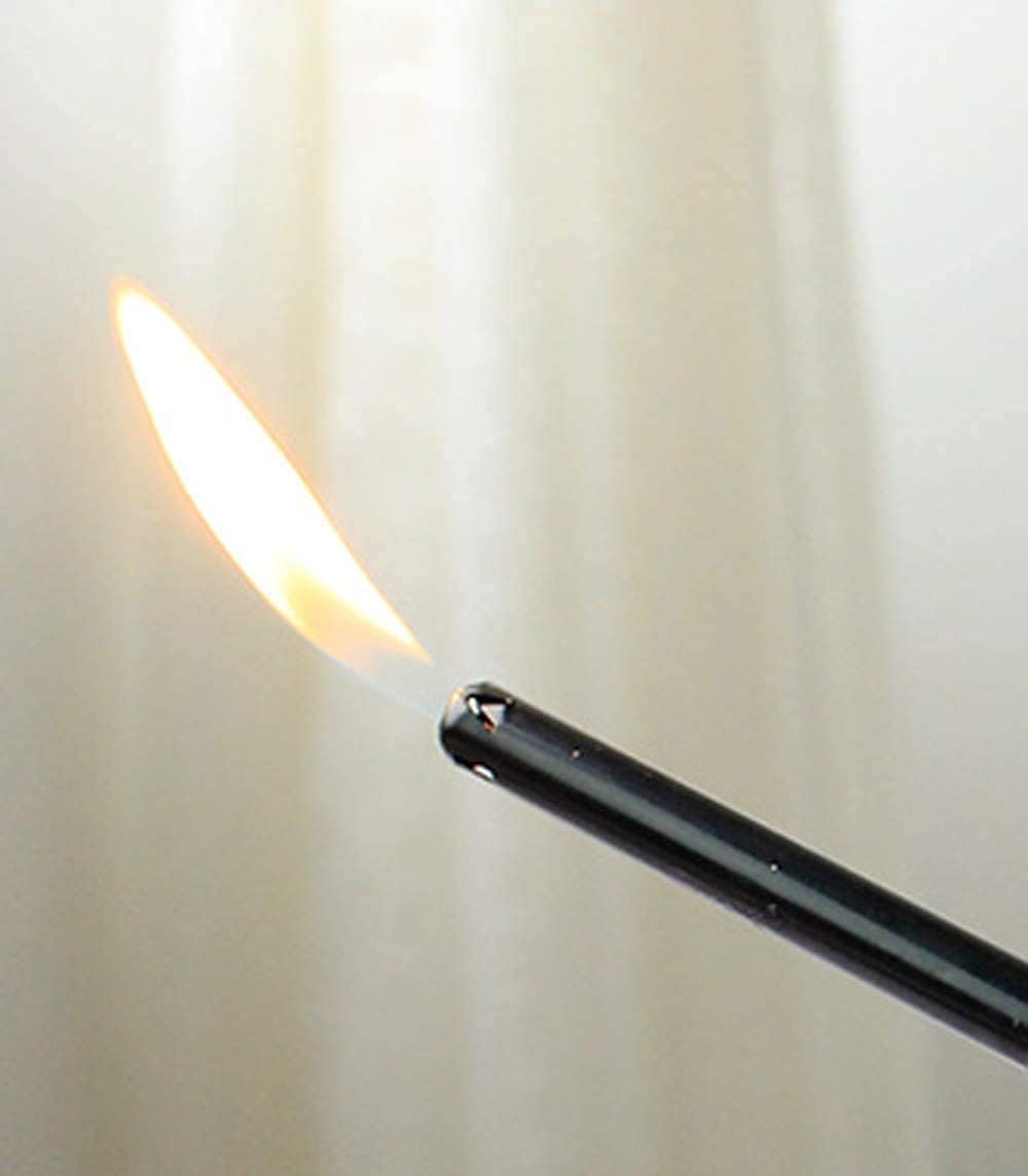 6 Pack - Vezee Fuel Included Handi BBQ Grill Click Flame Long Stem Lighter - Refillable Butane Gas Candle Fireplace Kitchen Stove Wind Resistant, Red : Health & Household