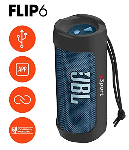 JBL FLIP 6 Enceintes portables étanches Bluetooth avec étui bleu - 2