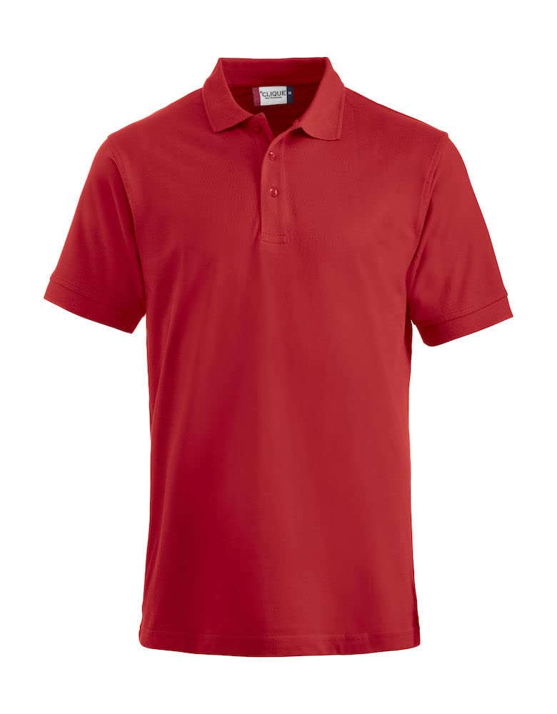 Clique Polo Piquet Mezza 3 Bottoni Tono su Tono.Tessuto Pettinato irrestringibile. Bordo Manica con Costina.vestibilità Ampia