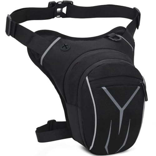 Peicees Leg Bag for Men Fanny Packs Women Men’s Outdoor Thigh Bags Motorcycle Ride Crossbody Backpack Shoulder Sling Pack Camping Hiking Cycling Riding