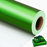 Garbendy Green Wrapping Paper - Solid Color Metallic Sparkle Paper Perfect for Father's Day, Birthday, Wedding, Baby Shower, Party - 17 Inch X 33 Feet