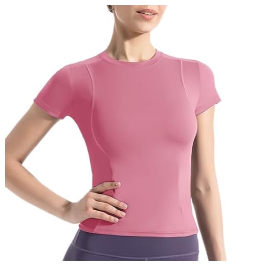 T-Shirt Anti UV Femme Manches Courtes Chemise de Plage Protection UV Tee Shirt de Sport UPF 50+ Course Léger Respirant Fonctionnel Séchage Rapide Pullover de Randonnée Surf Natation Course Pas Cher