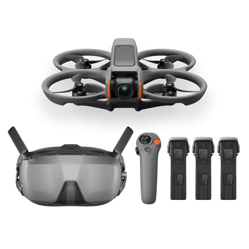 DJI Avata 2 Fly Smartコンボ（バッテリー ×3） ドローン 4Kカメラ搭載FPVドローン 最大飛行時間69分 ワンプッシュでアクロバティック飛行 一体型プロペラガード Goggles N3＆RC Motion 3対応カメラドローンの商品画像（Amazon）