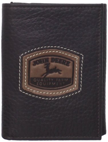 John Deere Men's Historical Logo Trifold Wallet