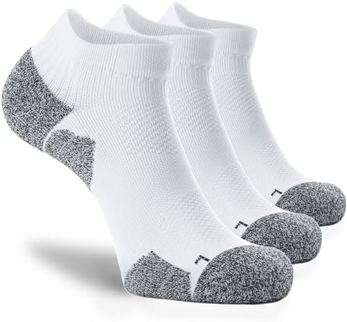 CWVLC Unisex Cushioned Compression Athletic Ankle Socks Multipack