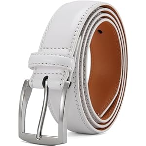 DOOPAI Mens Dress Belt Genuine Leather Dress Belts For Men,Casual Suit Jeans Belt-Single Prong Buckle black belt
