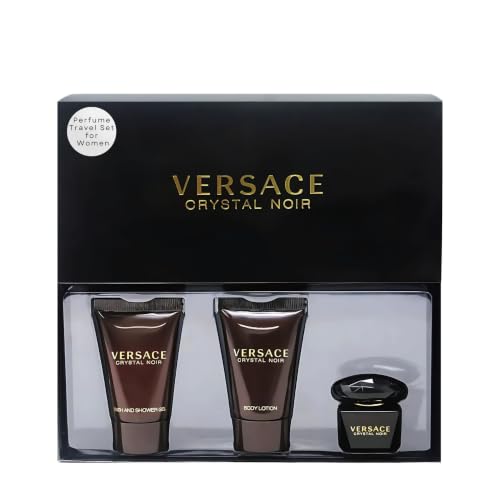 Versace Crystal Noir Perfume for Women Mini EDT 3 Piece Gift Set - image 1