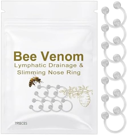 Bee Venom Lymphatic Drainage & Slimming Nose Ring (7PCS)
