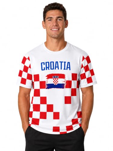 Men's National Soccer T-Shirt Short Sleeve Fan Shirt L