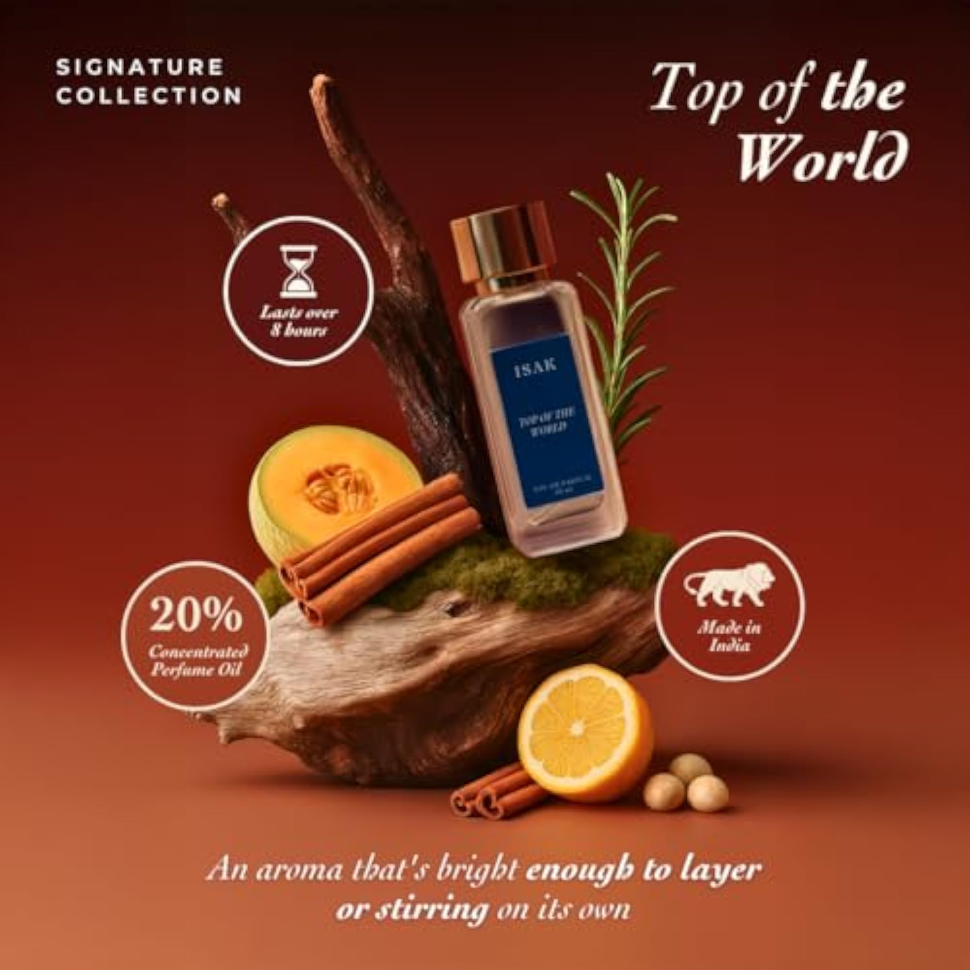 Unisex Top of the World Premium Eau De Parfum, 50ml