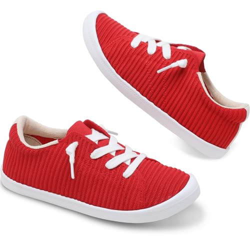 Image of AISFAESㅤ Mesh Slip On Shoes Women Comfort Knit Slip On Loafer Casual Fashion Sneaker Lightweight and Breathable Walking Flats