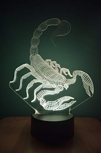 Veilleuse de chevet scorpion LED avec télécommande idée cadeau originale - 5