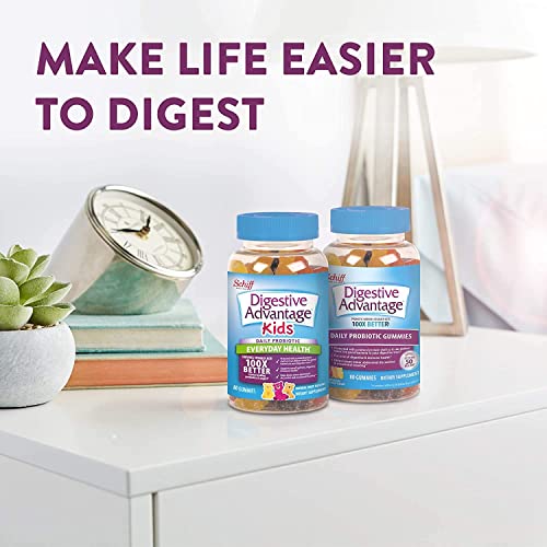 Digestive Advantage Adult & Kids Probiotic Gummy Bundle - Adult Daily Probiotic Gummies For Men & Women (80Ct Bottle) & Kids Daily Probiotic Gummies (80Ct Bottle), For Digestive & Immune Support #TOP7