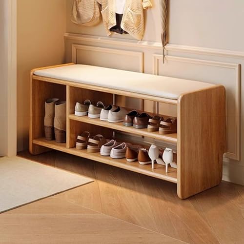 Banc de rangement pour chaussures idéal pour un couloir ordonné