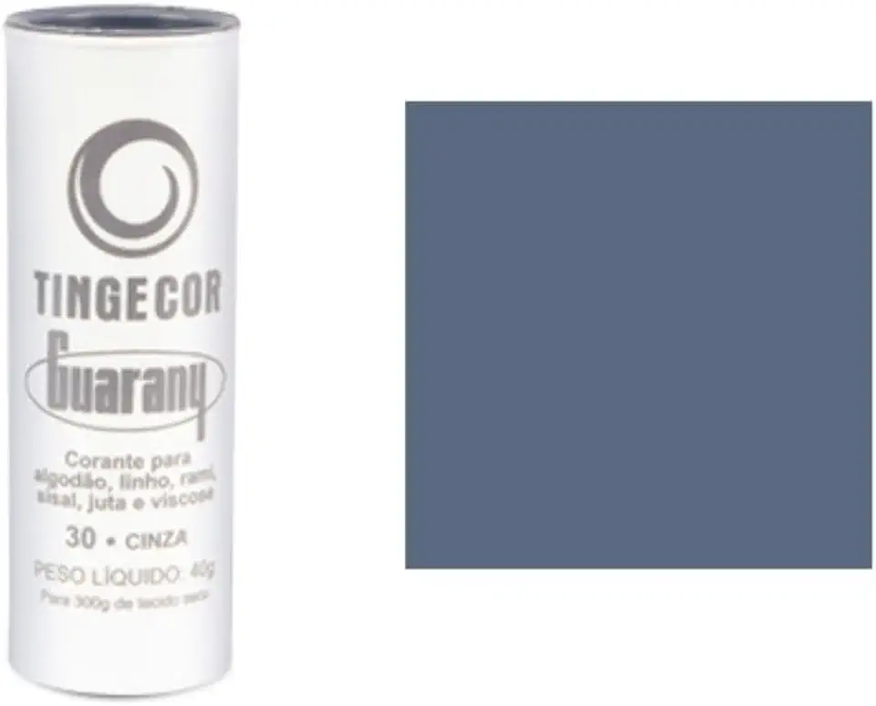 Corante para Roupa Tingecor 40g Cinza Nº 30 Unidade