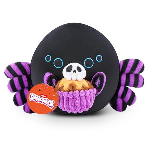 Snackles Halloween Series 1 8-inch Plush (Shadow) by ZURU, Plush with Snack Accessory